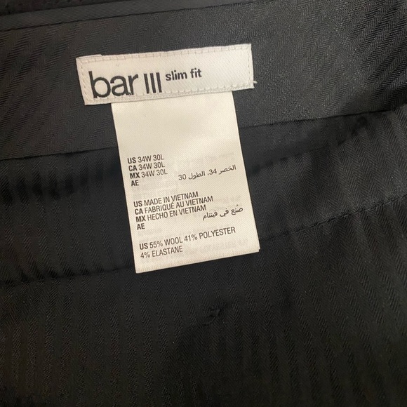 NWT Bar 111 Slim Fit Power Stretch Navy Blue Dress Pants MEN Size ( 34W /30L) - Picture 11 of 11